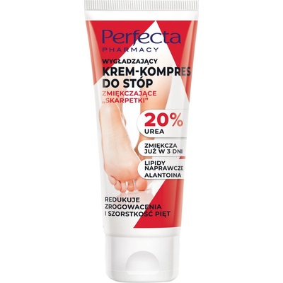 Perfecta Pharmacy vyhladzujúci krém-kompres na nohy zmäkčujúce "ponožky" 20% močovina 80 ml