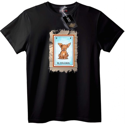 NOONEBRAND Тениска с Таро карта Chilaquil куче - 6XL, Black