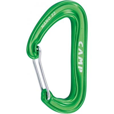 C. A. M. P C. A. M. P. Карабинер с щифт C. A. M. P. Nano 22 Snapgate carabiner - Green - размер Single (321-0192-0111)