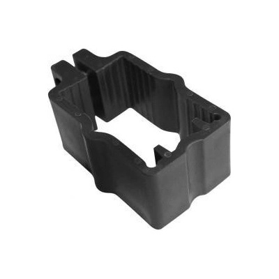 Úchyt panelu Pilofor ke sloupku 60x40mm; Černý