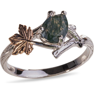 Silenti Jewelry Сребърен пръстен "Есен" - 7 - 54.5мм (17.2мм диам. )