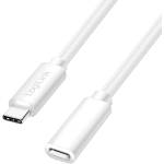 LogiLink Кабел Logilink USB 2.0 Type-C, C/M-USB-C/F, PD, бял, 1 м