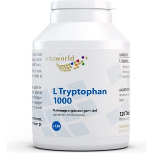 vitaworld Стрес и безсъние - Л-Триптофан (L-Tryptophan), 1000 mg x 120 таблетки (13656558 VW)