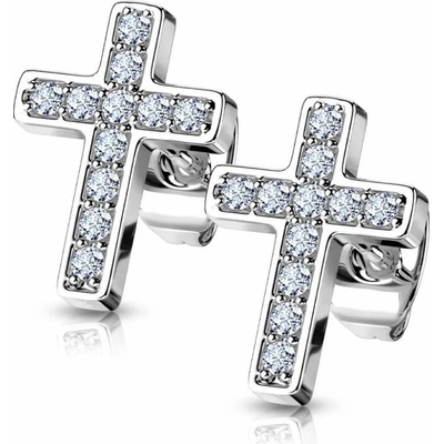 Glory dámske náušnice z chirurgickej ocele Keily strieborné SE3033-ST