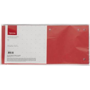 OPTIMA Разделителна лента OPTIMA 105x240mm червена 10 броя 128215 (128215)