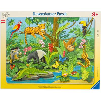 Ravensburger Пъзел Ravensburger от 11 части - Тропически животни (05140)