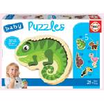 Educa - Puzzle Baby puzzle Tropické zvieratká - 1 - 39 piese