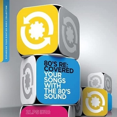 Various - 80's Re:Covered - Coloured Yellow & Blue LP