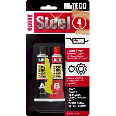 AlTECO dvojzložkové epoxidové lepidlo Epoxy Stell 4 min 56,7 g