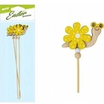 MFP Slimak on a stick flower yellow 28cm 3pcs