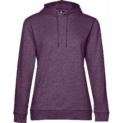 B&C dámska mikina s kapucňou WW04W Heather Purple