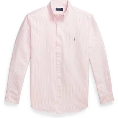 Ralph Lauren Men's Slim Fit Striped Oxford Shirt - New Rose/White