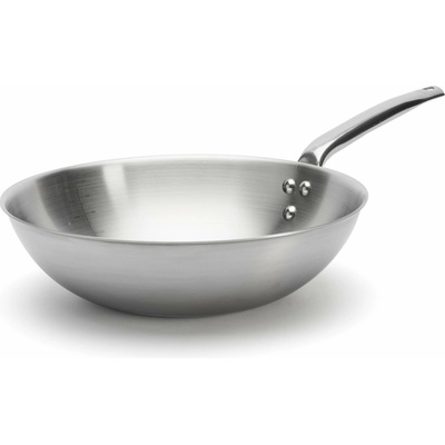 de Buyer Wok ALCHIMY 28 cm strieborná nerezová oceľ