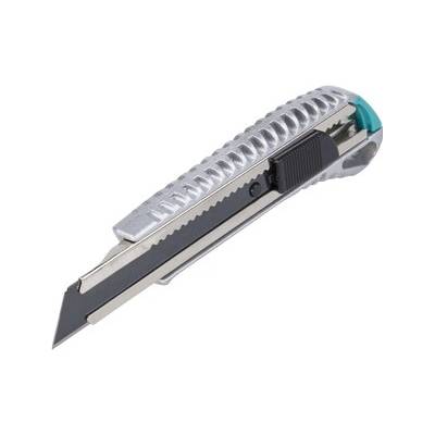 Wolfcraft Nůž s 18 mm odlamovacími čepelemi, černá čepel Profi-Sharp, kovový
