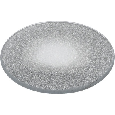 Home Styling Collection Dekorační brokátový talíř 20 cm barva stříbrná