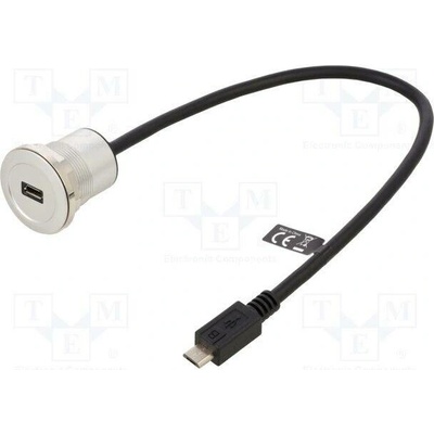 Delock 88184 USB 2.0 USB B micro zásuvka USB B micro vidlice 0,3m