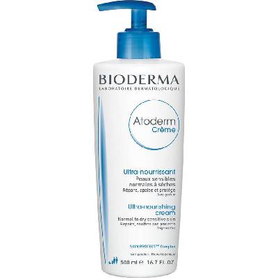 Подхранващ крем за много суха кожа, Bioderma Atoderm Creme Ultra-Nourishing Cream Normal To Dry Sensitive Skin 500ml