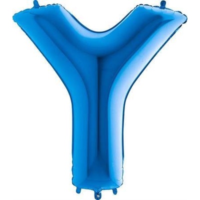 Nafukovací balónik písmeno Y modré 102 cm