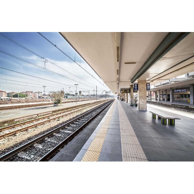 DIMEX ART Флизелинов фототапет перон на гарата 375 x 250 см