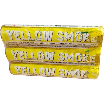 Žlutá dýmovnice YELLOW SMOKE 3 ks