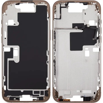 For_Apple Rám stredný s tlačidlom napájania a hlasitosti iPhone 16 Pro Max (US Version) (Aftermarket Plus) – púštny titan IPH2773