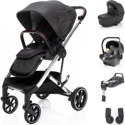Zopa Trojkombinácia QUEST 2023 + isofixová základňa Vulcan Black/Silver