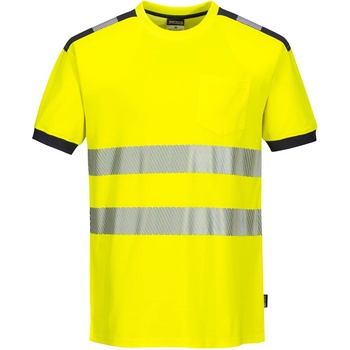 Portwest T181 PW3 Hi Vis Reflexné tričko žltá/čierna