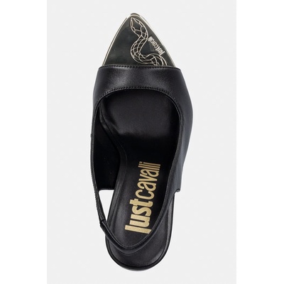 Just Cavalli сандали с отворена пета от кожа (80RA3S56ZPB90899)