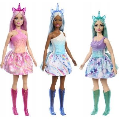 Mattel Barbie Pohádková víla jednorožec fialová HRR12