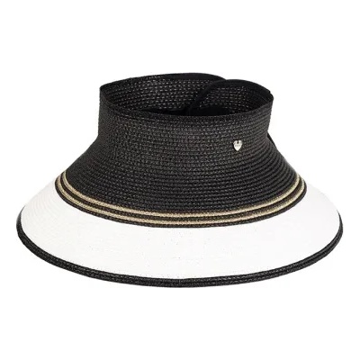 Дамска лятна козирка HatYou CEP0737, Черно и златисто