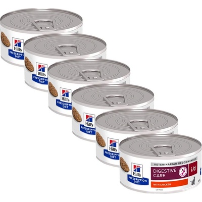 Hill's Hill s Prescription Diet i/d Грижа за храносмилането консерви за котки 6 x 156 г