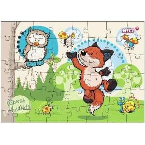 NICI Детски пъзел - Горските животни, 48 части