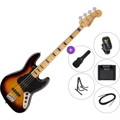 Squier Classic Vibe '70s Jazz Bass MN SET 2 3-Color Sunburst Електрическа бас китара