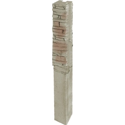 DITON Plotový systém QUICK WALL STONE Velikost: 15 × 15 × 210, Varianta: Quick wall stone - sloupek rohový 120 béžový mix, Povrch: natur, reliéfní