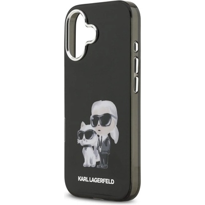CG Mobile iPhone 17 KARL LAGERFELD IML AQUARELLE KARL AND CHOUPETTE Силиконов протектор за телефон, удароустойчив, протектор за камера, ЧЕРЕН KLHMP17SHMKCAQOK (KLHMP17SHMKCAQOK)