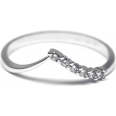 Klenoty Budín prsten z bílého zlata s diamanty libovolná J 28217 17