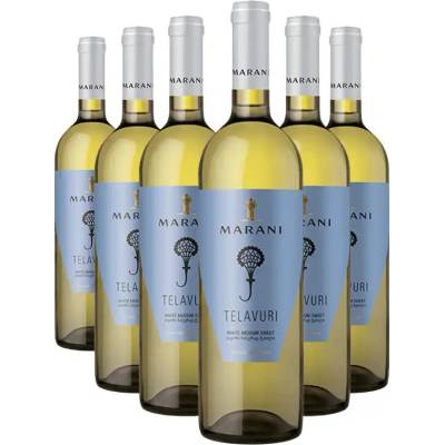 MARANI Marani TELAVURI biele polosladké víno 11,5% 6 x 0,75 l (holá lahev)