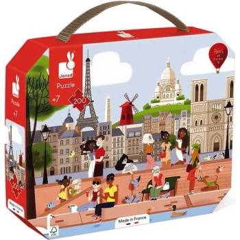 Image 1 of Janod Детски пъзел в куфарче Janod от 200 части - Париж (J02612)