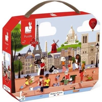 Janod Детски пъзел в куфарче Janod от 200 части - Париж (J02612)