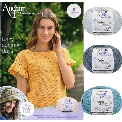 Anchor Cotton Linen Ocean Hat
