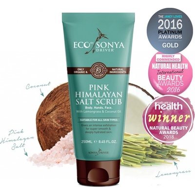 Eco by Sonya telový peeling s ružovou himalájskou soľou 250 ml