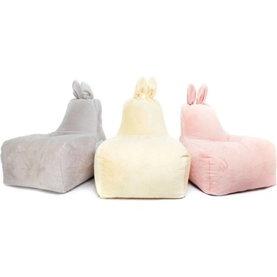 Tiahome sedací vak Bunny L Lapit sivá