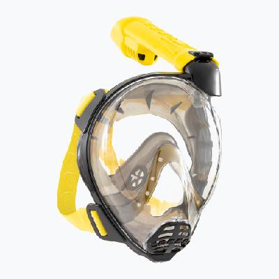Цялолицева маска за шнорхелинг Cressi Komodo Full Face black/yellow