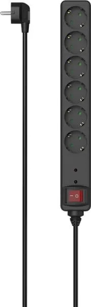 Hama 6 Plug 3 m Switch (223156)