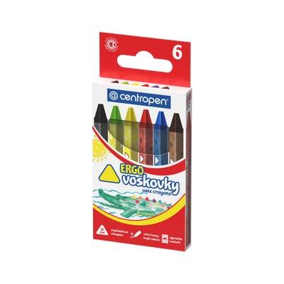 Centropen voskovky trojhranné 6 ks