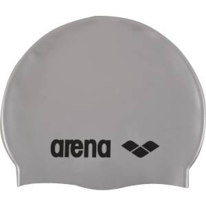 Arena Шапка за плуване Arena Classic Silicone Swim cap - Silver / Black - размер One Size (581-0005-0511)