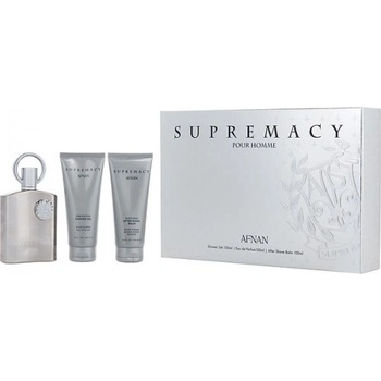 Image 1 of Afnan Комплект за мъже Afnan Supremacy Silver - Eau de Parfum 100 мл + Афтършейв балсам 100 мл + Душ гел 100 мл