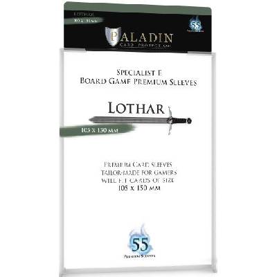 Протектори за карти Paladin Card Protection - Lothar, Specialist E, 105 x 150 mm (55 бр. ) (PALLOTCLR1)