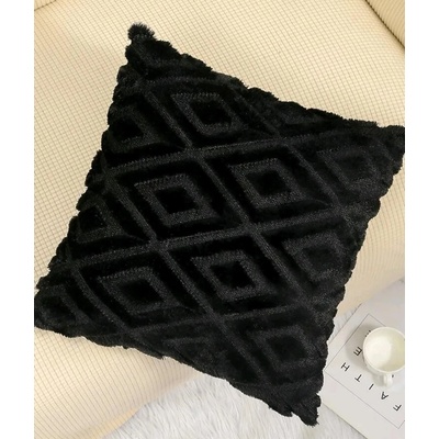 Декоративна възглавница/калъфка Пухи - Черен