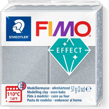 FIMO Полимерна глина Staedtler Fimo Effect, 57g, мет. сребр 81 (21896-А-МЕТ.СРЕБР)